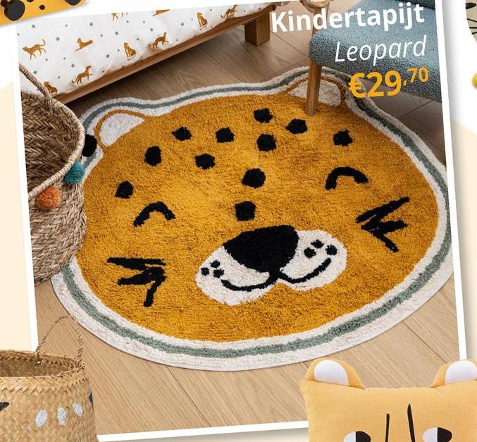 Kindertapijt LEOPARD Luipaard Oker Kindertapijt LEOPARD Luipaard Oker