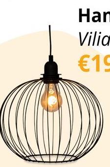 Hanglamp VILIA Rond Met. Zwart Hanglamp VILIA Rond Met. Zwart