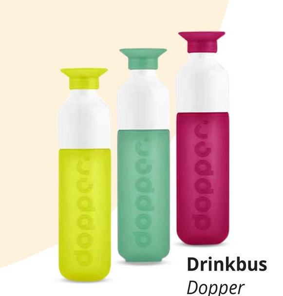 Drinkfles DOPPER 450ml Seahorse Lime Drinkfles DOPPER 450ml Seahorse Lime