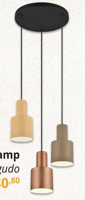 Hanglamp AGUDO 3Del. Rond Het combineren van lichtkappen in verschillende kleuren en
hoogtes trekt de aandacht en maakt van deze lamp een bijzonder designelement in
je huis. De vierlamps hanglamp AGUDO straalt
pure gezelligheid en minimalistische esthetiek uit dankzij de natuurlijke
kleurstelling en het elegante ontwerp. Boven een eet- of woonkamertafel
verbetert de armatuur de sfeer in de ruimte met haar warme, natuurlijke
uitstraling. De karakteristieke kleurencombinatie van gedempte natuurlijke kleuren
en mat zwart geeft de armatuur stijl. De matte metalen afwerking van de
lampenkappen rondt de armatuur perfect af en zorgt voor een elegante highlight.
Het gebruik van LED lichtbronnen wordt aanbevolen voor energiebesparende
verlichting. Deze vormen een ideaal alternatief voor conventionele
halogeenlichtbronnen en bieden een hoge lichtkwaliteit en energiebesparingen
tot 80%. Met LED lichtbronnen profiteert u ook van een lange levensduur en een
lage warmteontwikkeling, terwijl het milieu wordt beschermd.