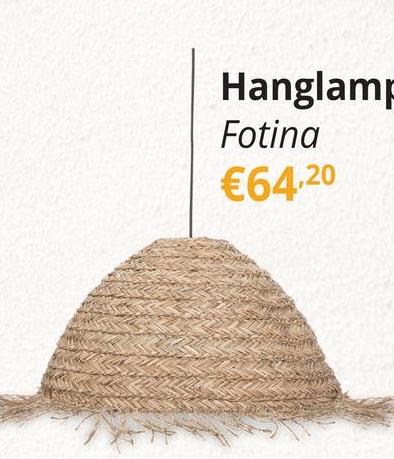 Hanglamp FOTINA Riet Naturel Hanglamp FOTINA Riet Naturel