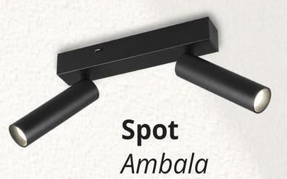 Spot AMBALA 2Del. Met. Zwart Ervaar de perfecte combinatie van heldere esthetiek en schitterend licht met de AMBALA spotserie. De tweelichtsarmatuur biedt flexibiliteit voor wand- of plafondmontage en combineert minimalistisch design met praktische functionaliteit. Met de dimschakelaar kan de lichtsterkte eenvoudig in drie stappen worden aangepast en de lichtkleur kan traploos direct op de armatuurbehuizing worden ingesteld. De armatuur is ook voorzien van moderne LED-technologie, die wordt gekenmerkt door een hoge lichtkwaliteit en energie-efficiëntie.