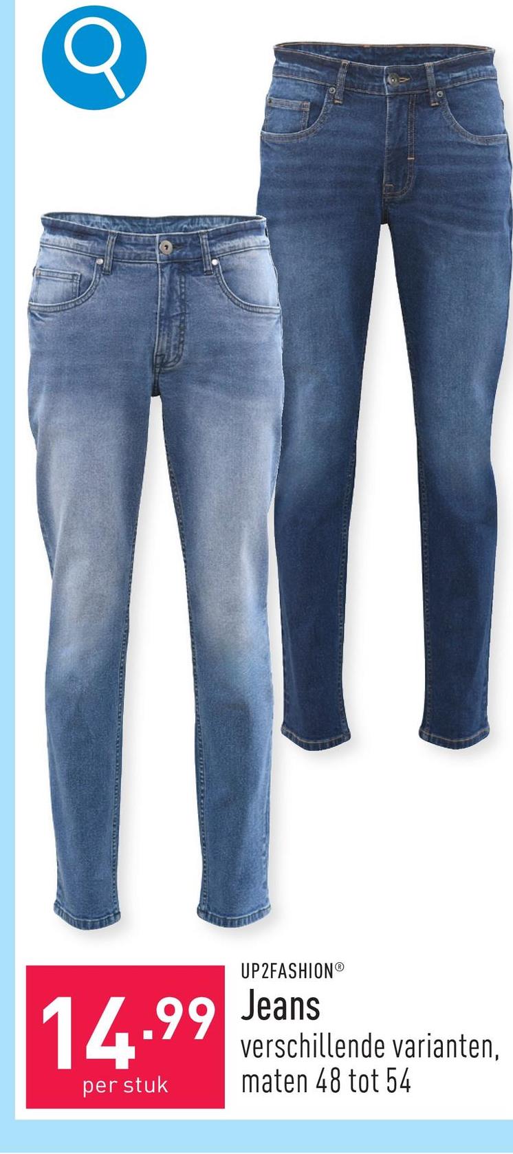 Jeans katoen/elastaan (Lycra®), tapered fit, keuze uit verschillende varianten, maten 48 tot 54, OEKO-TEX®-gecertificeerd