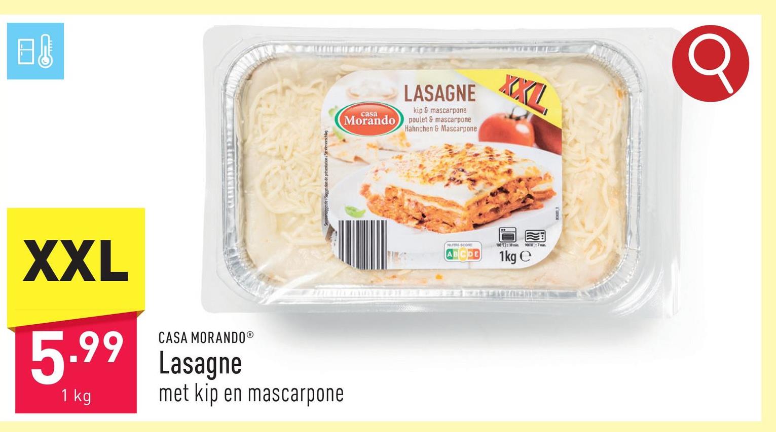 Lasagne met kip en mascarpone