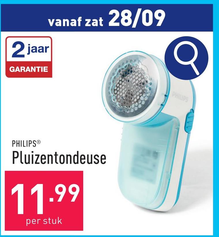 Pluizentondeuse voor het verwijderen van stofpluisjes van uw kleding, incl. 2 AA-batterijen