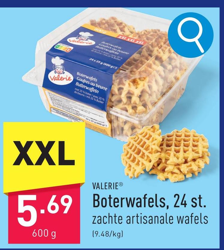 Boterwafels, 24 st. zachte artisanale wafels