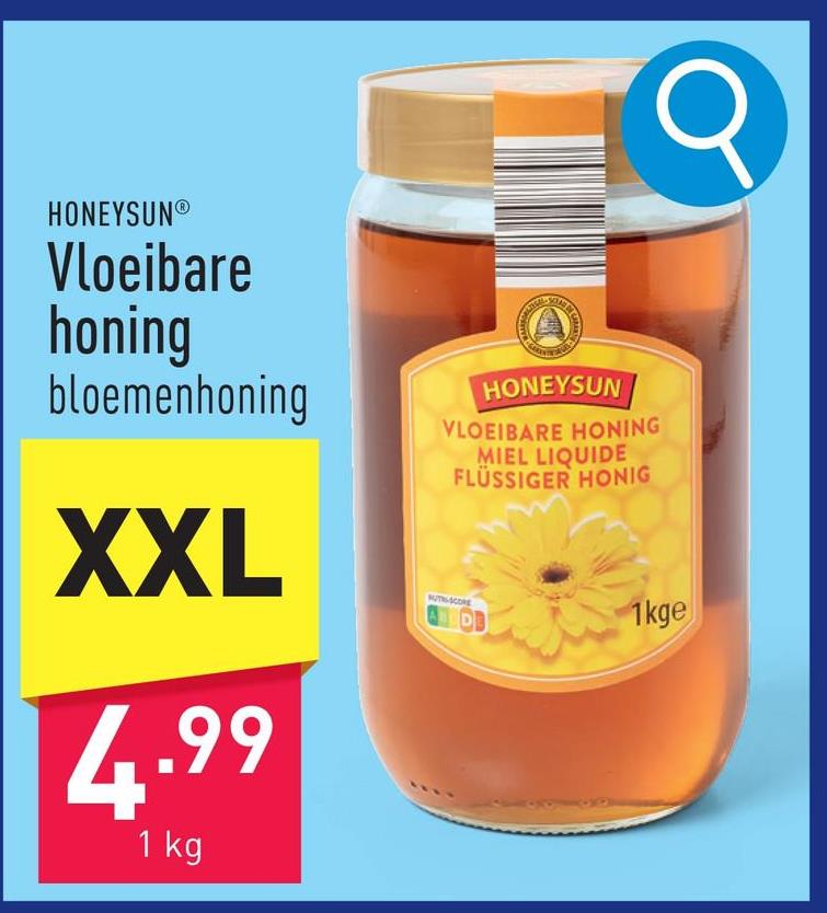 Vloeibare honing bloemenhoning