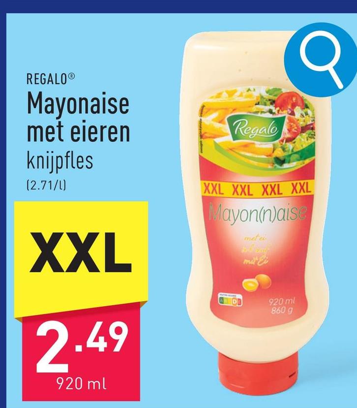 Mayonaise met eieren in knijpfles met antilekdop