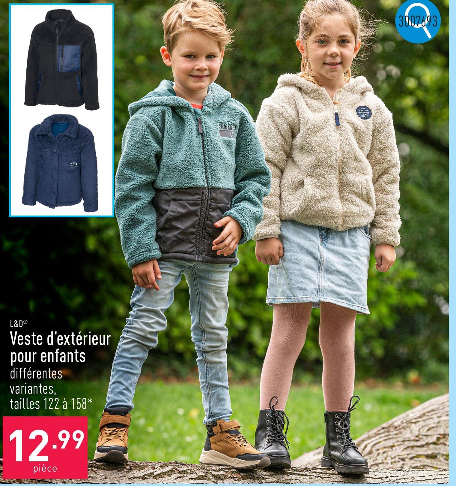 Veste d’extérieur pour enfants matière extérieure et doublure : polyester (recyclé), loose fit, choix entre différentes variantes, tailles 122 à 158*, certifiée OEKO-TEX®