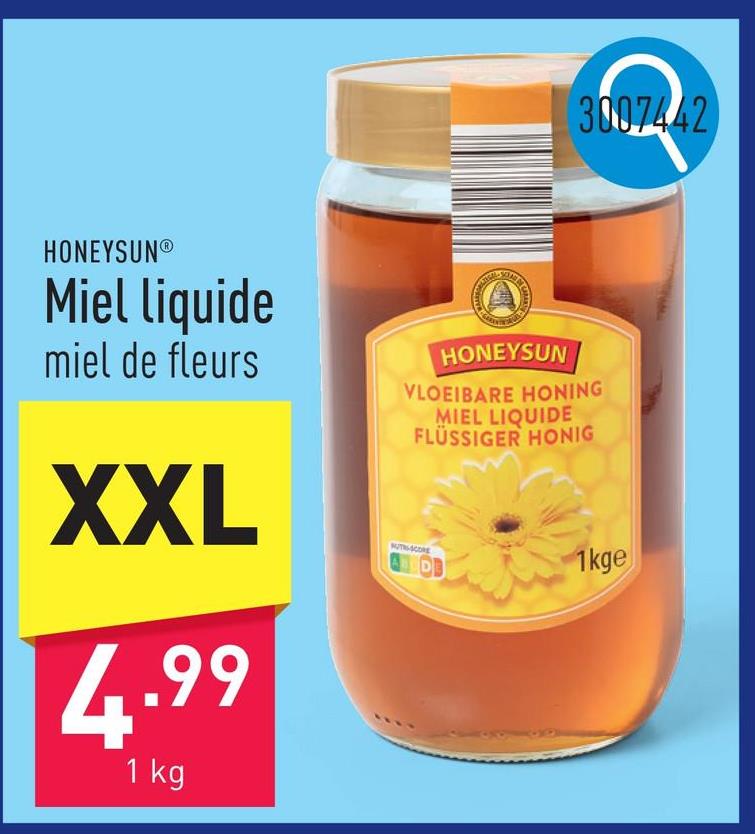 Miel liquide miel de fleurs