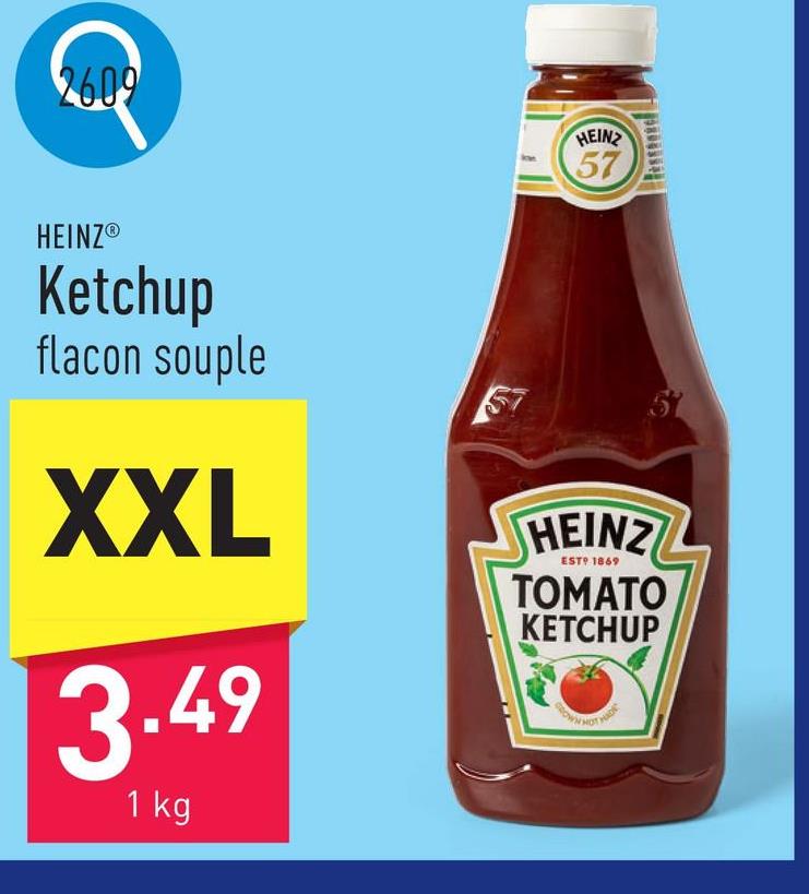 Ketchup en flacon souple