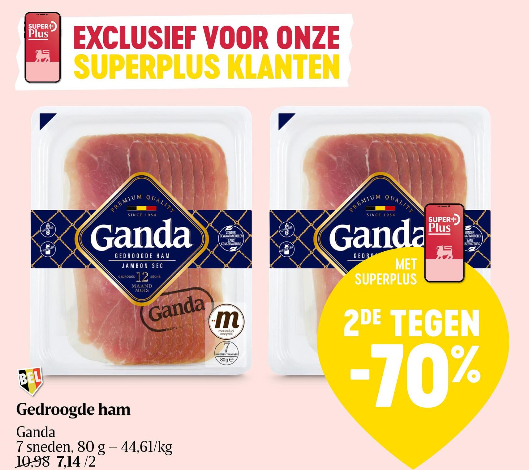 Gedroogde ham | Natuurlijke rijping | Sneden Rauwe ham in sneetjes