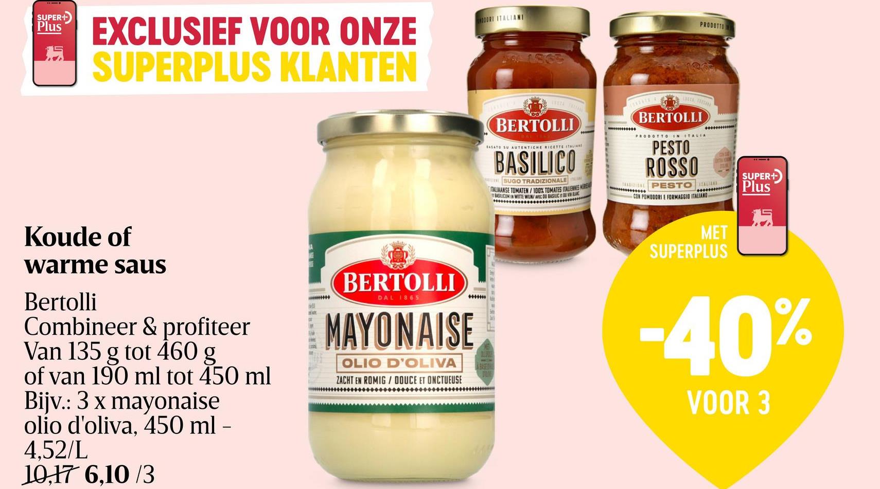 Pesto | Rosso | 185 g Bertolli Pesto Rosso is een pestosaus op basis van gedroogde tomaten, Pecorinokaas, knoflook en olijfolie. Ook geschikt als spaghettisaus en/of alle soorten pasta. - Pesto op basis van een heerlijke tomatensaus - Geïnspireerd op de lekkerste Italiaanse recepten - Vegetarische Italiaanse saus