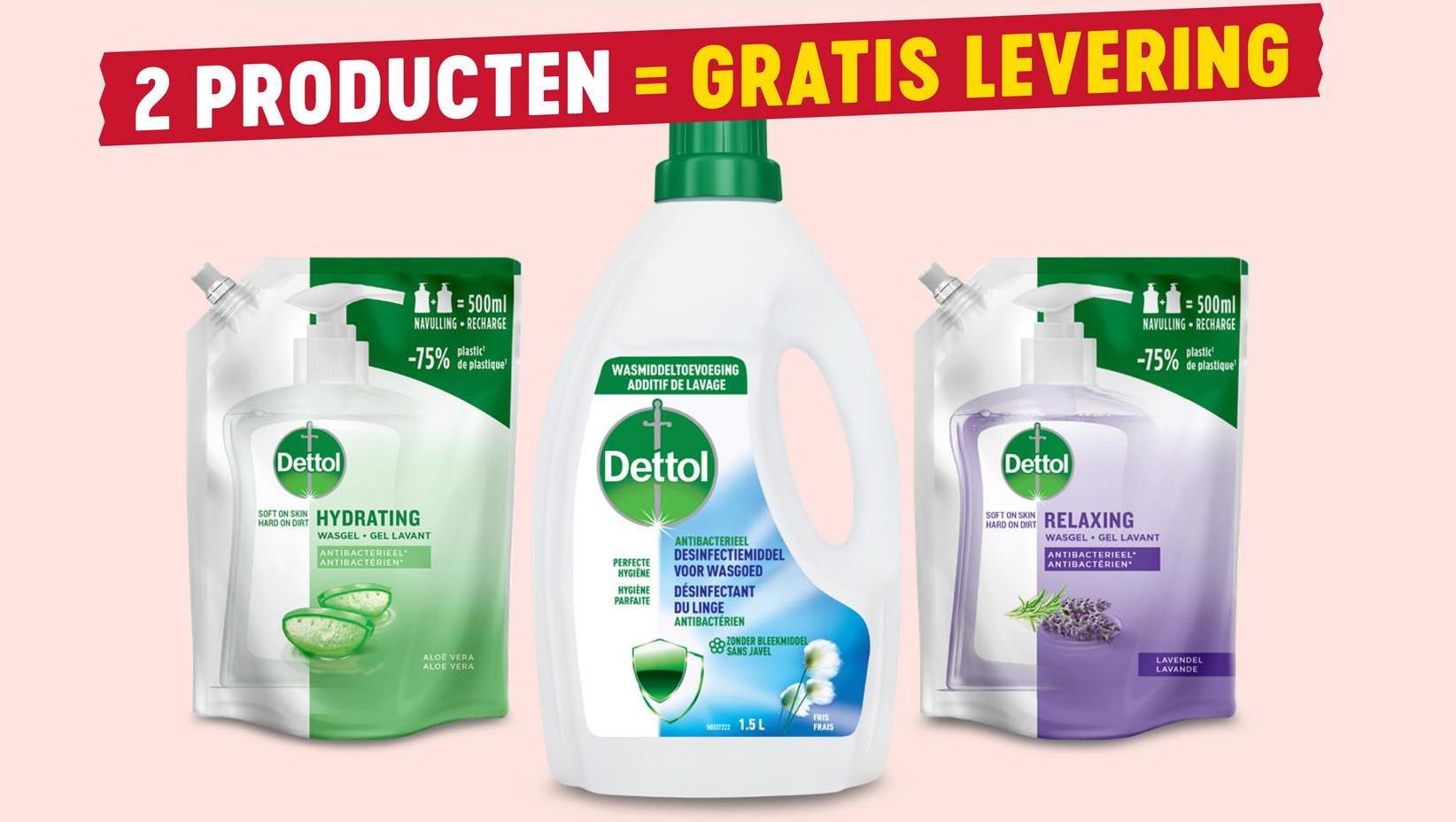 Toevoeging bij de was te elimineren. kleding en laat een frisse en aangename geur achter door slechte geuren niet volledig ontsmet wordt door één enkele wasbeurt. Het is zacht voor Dettol Washing Additive ontsmet grondig, zelfs op 30°, zodat uw kleding