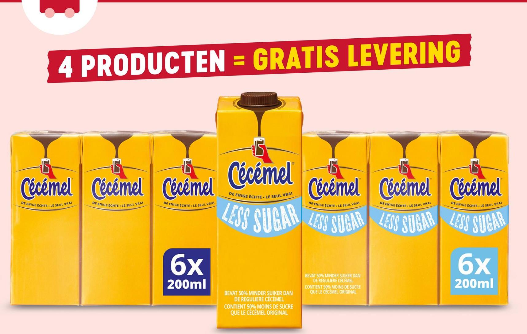 Chocolademelk | Less Sugar | Tetra gezondheidsbewuste consumenten en diabetici. en 40% minder vet dan Cécémel De Enige Echte.Verbreding doelgroep naar Chocolademelk, met de unieke Cécémel smaak, zonder toegevoegde suikers