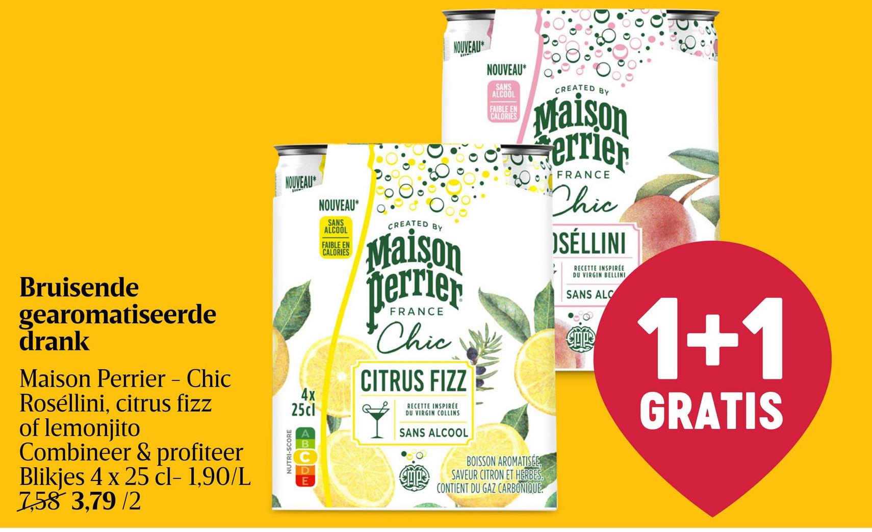 Citrus Fizz Service Consommateurs/ Consumentendienst PERRIER BeLux : +32(0)2 529 55 25 consum@be.nestle.com, Nestlé Waters Marketing & Distribution Rue de Birminghamstraat 221, 1070 Anderlecht