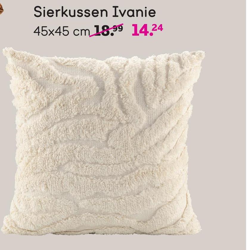 Sierkussen Ivanie - off-white - 45x45 cm