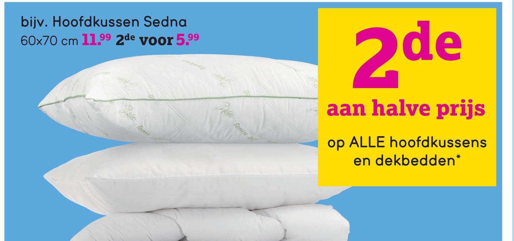 Hoofdkussen Sedna - 60x70 cm Hoofdkussen Sedna is een zacht en comfortabel synthetisch kussen. Dit kussen is gemaakt van 100% polyester (vulling 650 gram) en heeft een tijk van 100% microfiber.