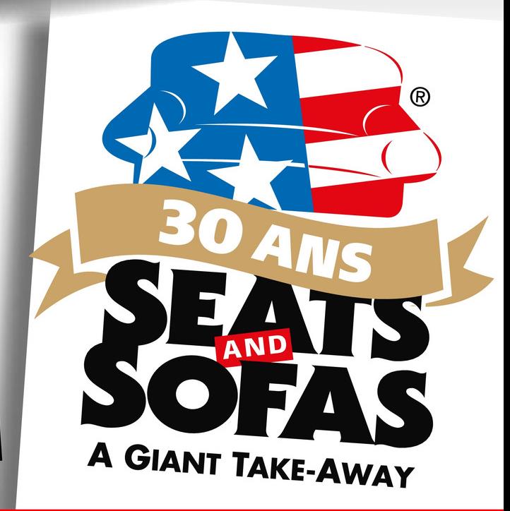 R
30 ANS
SEATS
SOFAS
A GIANT TAKE-AWAY