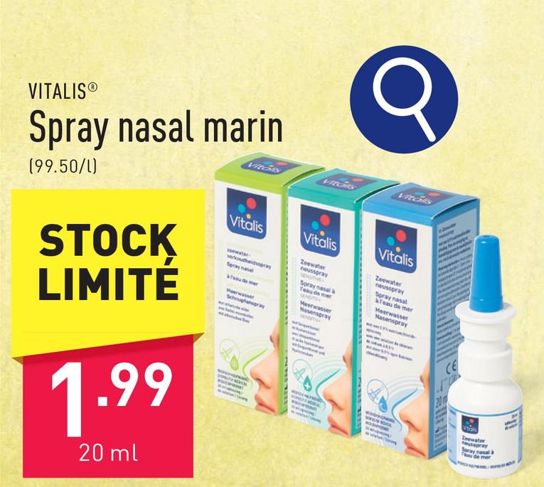 Spray nasal marin choix entre différentes variantes