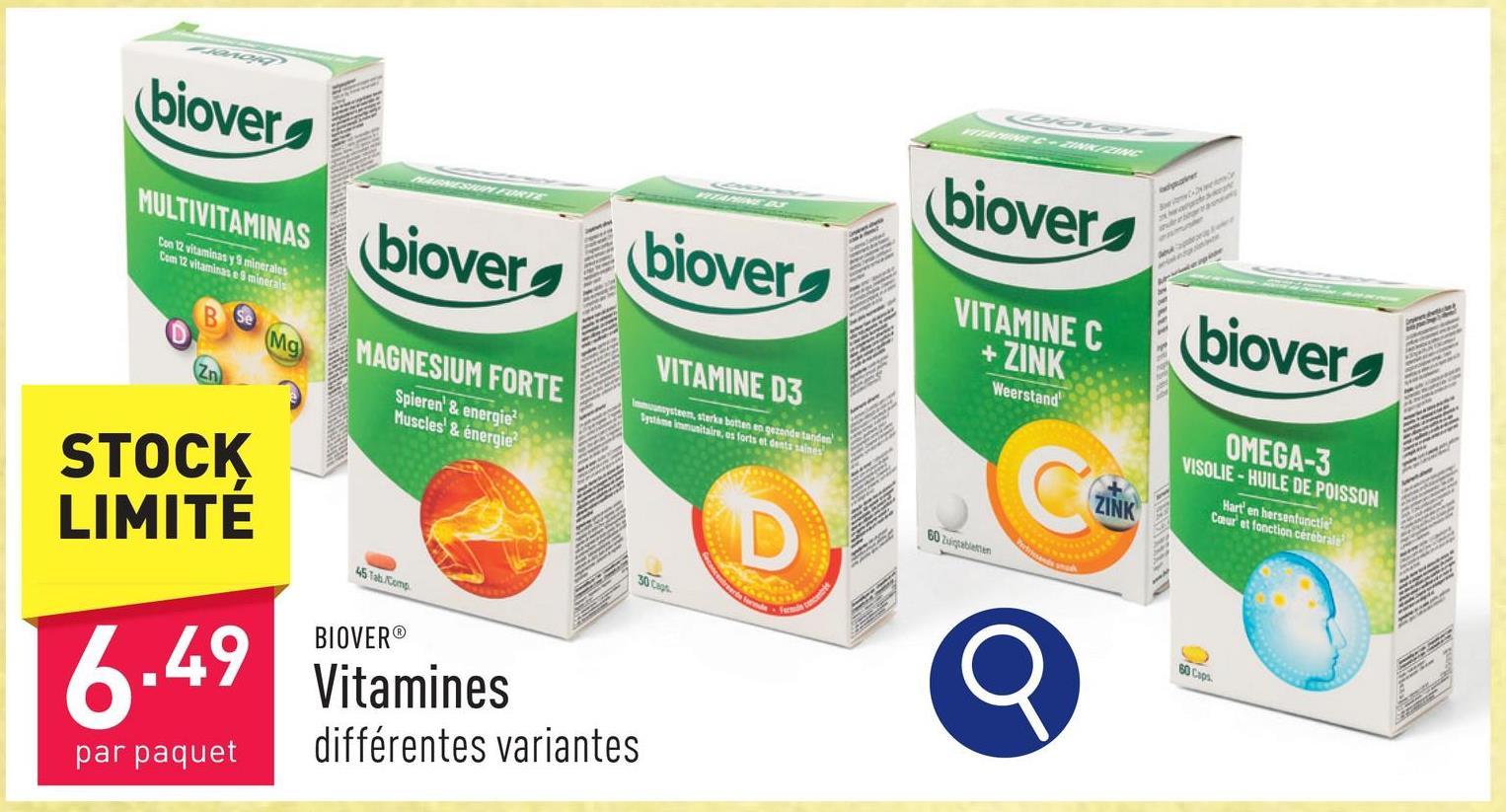 Vitamines choix entre différentes variantes