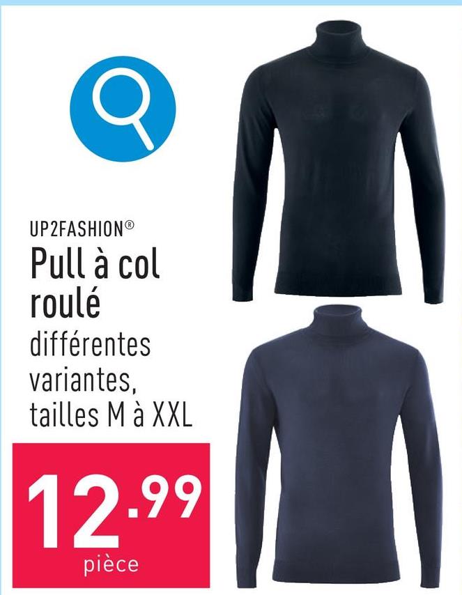 Pull à col roulé viscose/polyamide, classic fit, choix entre différentes variantes, tailles M à XXL, certifié OEKO-TEX®