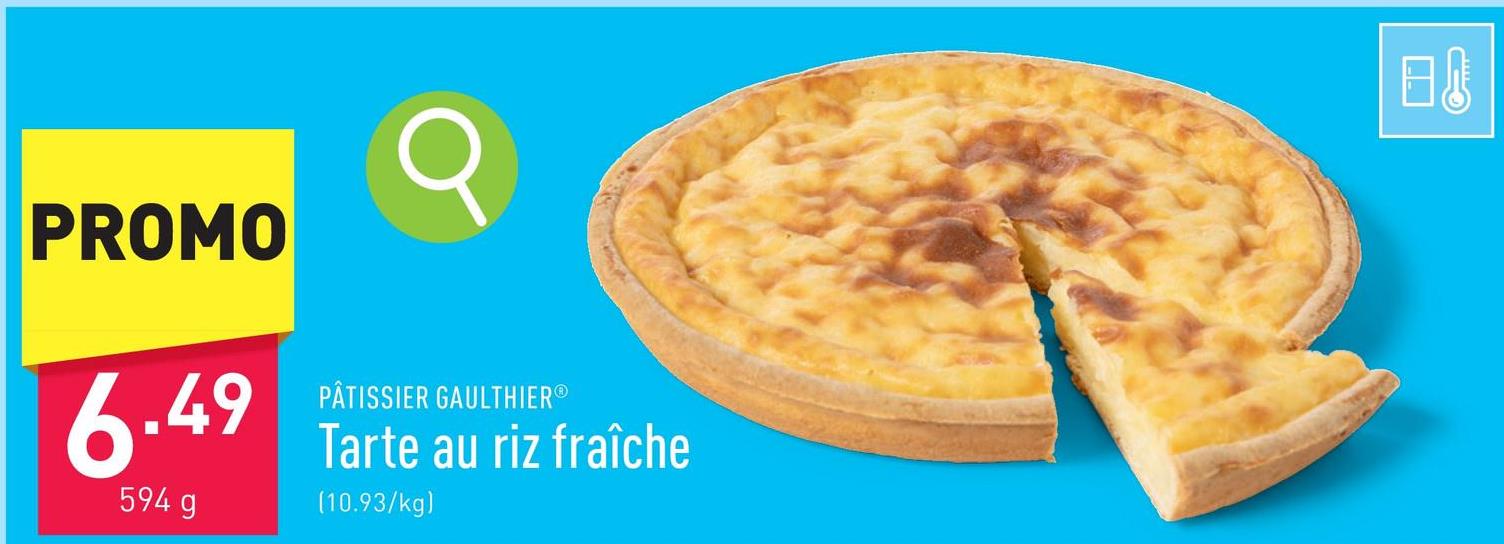 Tarte au riz fraîche pour 6 personnes