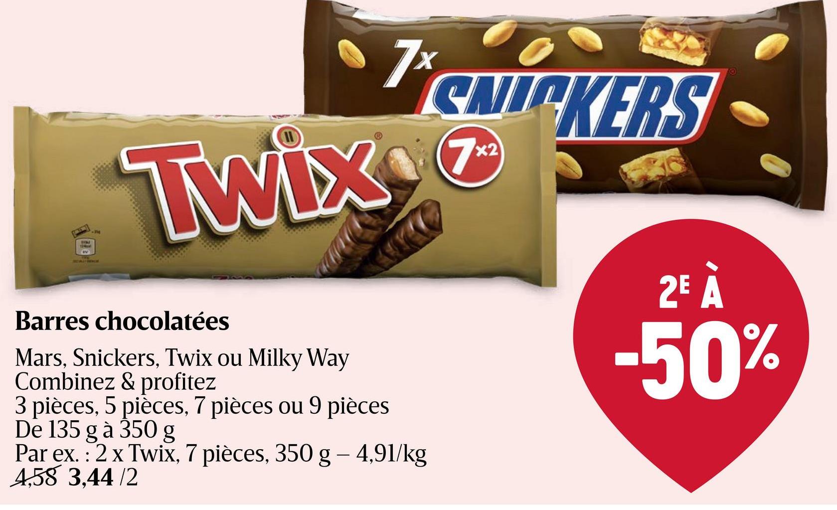 Chocolat | Barres | 7 pack Barres chocolatées |!!! Nouvel emballage - remplace le 6pack. Chocolat au lait fourré de confiserie et de caramel