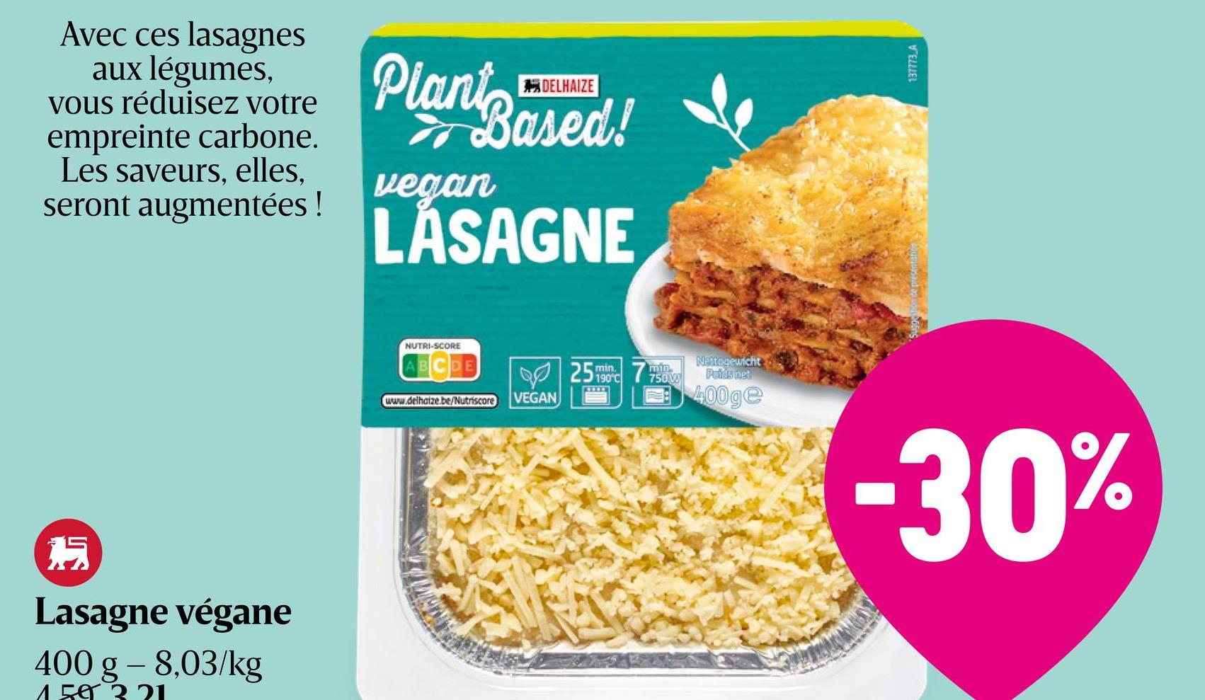 Lasagne | Vegan Delhaize Lasagne Vegan