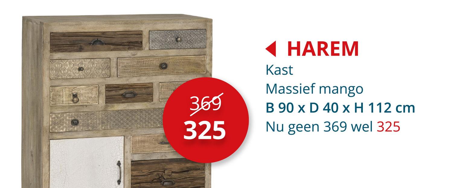 Kast Harem 90x40x112cm Bijzetelementen Commode Kasten Bijzetkasten Bijzetmeubels Eetkamerkasten Keukenkasten