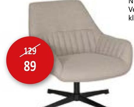 Draaifauteuil Tauris stof beige Zitmeubelen Fauteuils