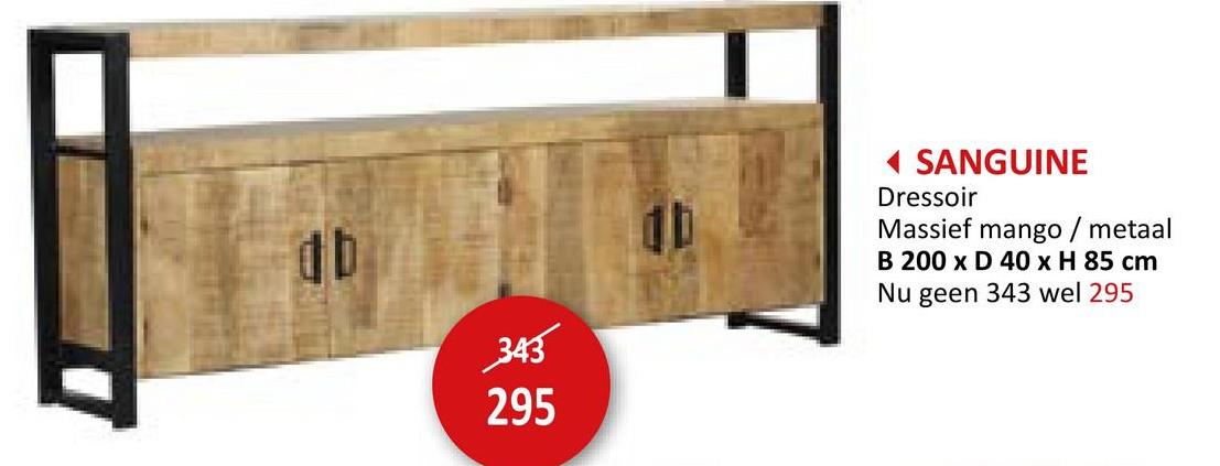 Dressoir Sanguine 200cm Dressoirs Eetkamerkasten