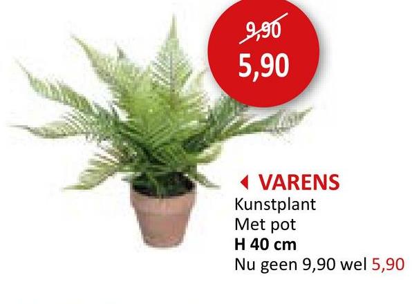 Kunstplant Varens H40cm Kunstplanten Planten