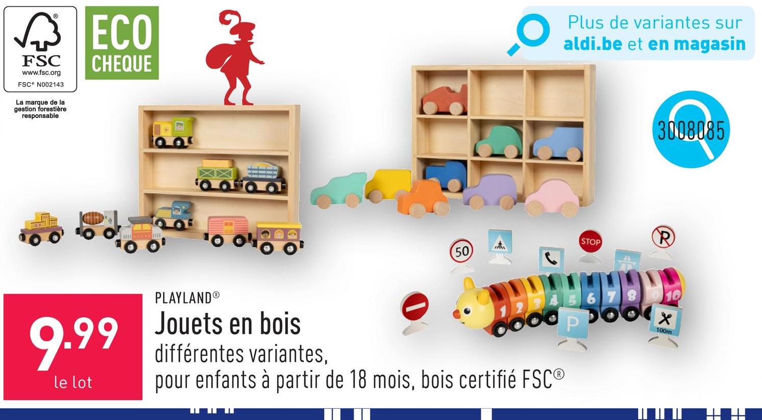 Jouets en bois choix entre différentes variantes, convient aux enfants à partir de 18 mois, bois certifié FSC®