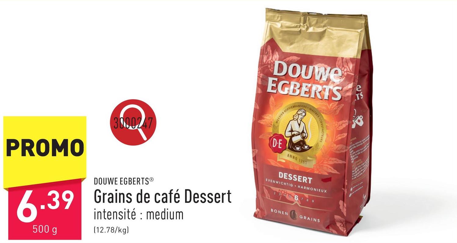 Grains de café Dessert intensité : medium