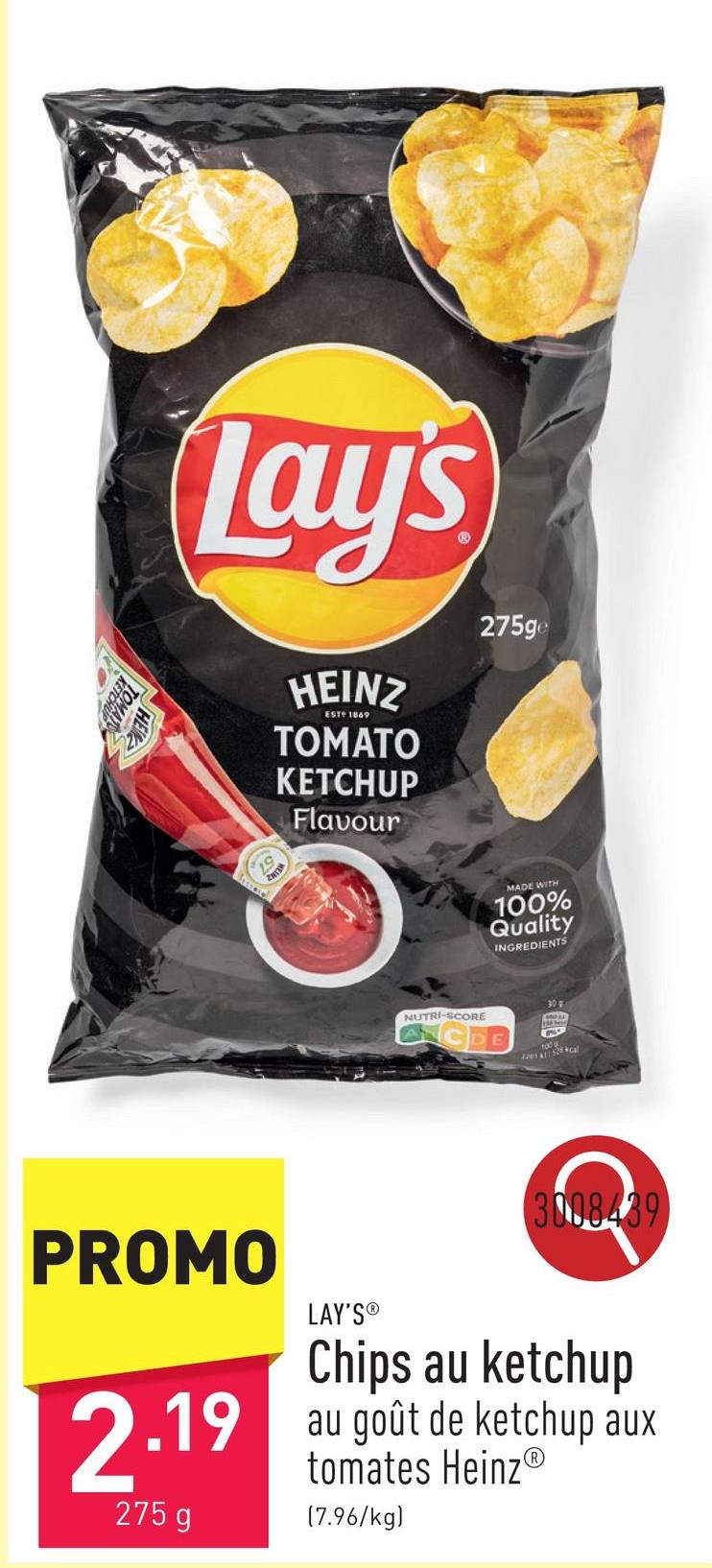 Chips au ketchup chips au goût de ketchup aux tomates Heinz®