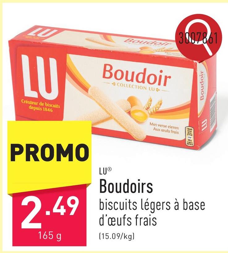 Boudoirs biscuits légers à base d’œufs frais