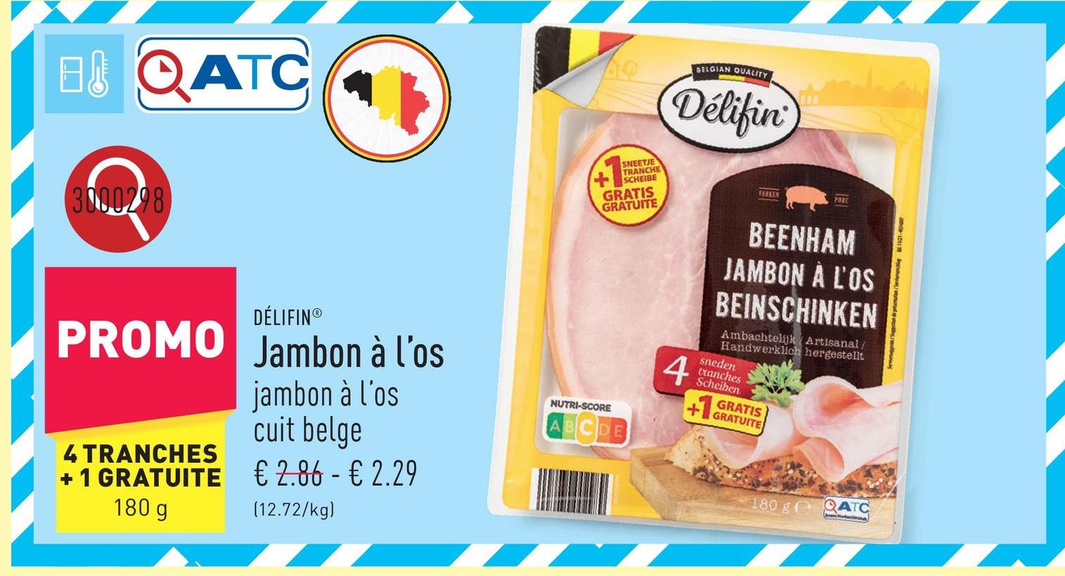 Jambon à l’os jambon à l’os cuit belge