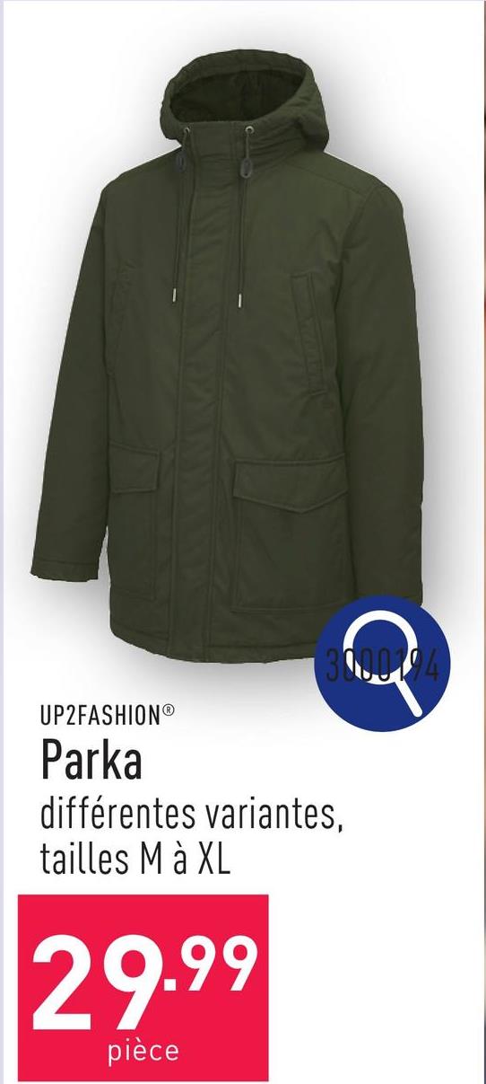 Parka polyester/coton, classic fit, imperméable, choix entre différentes variantes, tailles M à XL, certifiée OEKO-TEX®