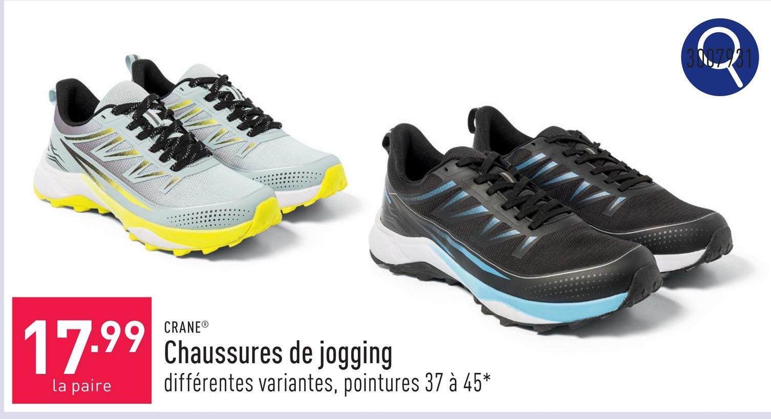 Chaussures de jogging dessus en polyester associé à du PU à base d’eau, doublure en polyester, semelle intérieure avec tampon au gel, semelle d’usure en caoutchouc thermoplastique et phylon, imperméables, à détails réfléchissants, choix entre différentes variantes, pointures 37 à 45*