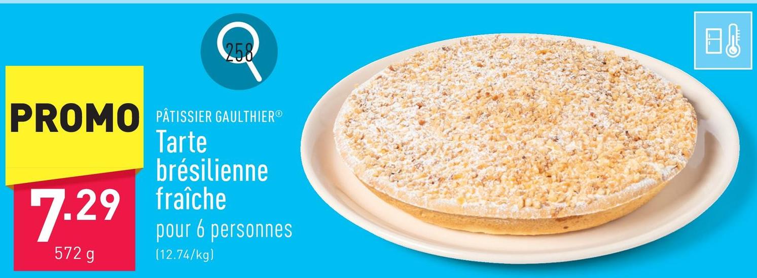 Tarte brésilienne fraîche pour 6 personnes