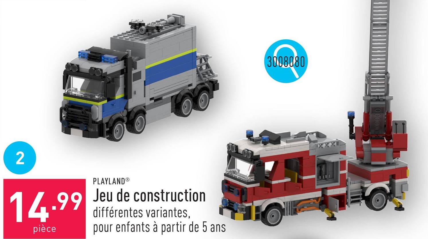 Jeu de construction choix entre différentes variantes, convient aux enfants à partir de 5 ans