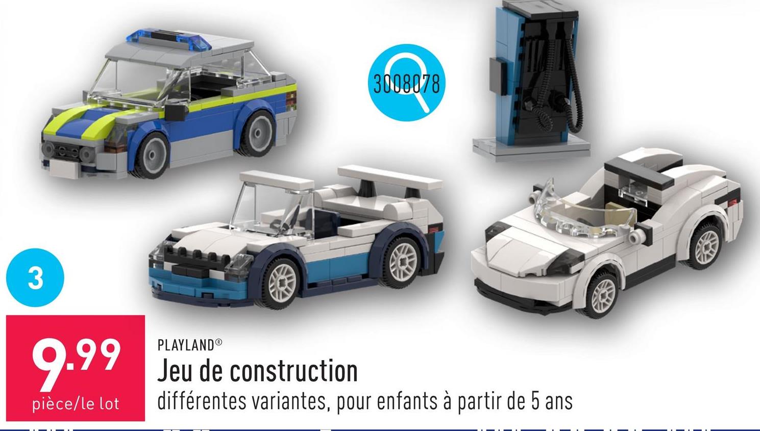 Jeu de construction choix entre différentes variantes, convient aux enfants à partir de 5 ans