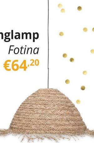 Hanglamp FOTINA Riet Naturel Hanglamp FOTINA Riet Naturel