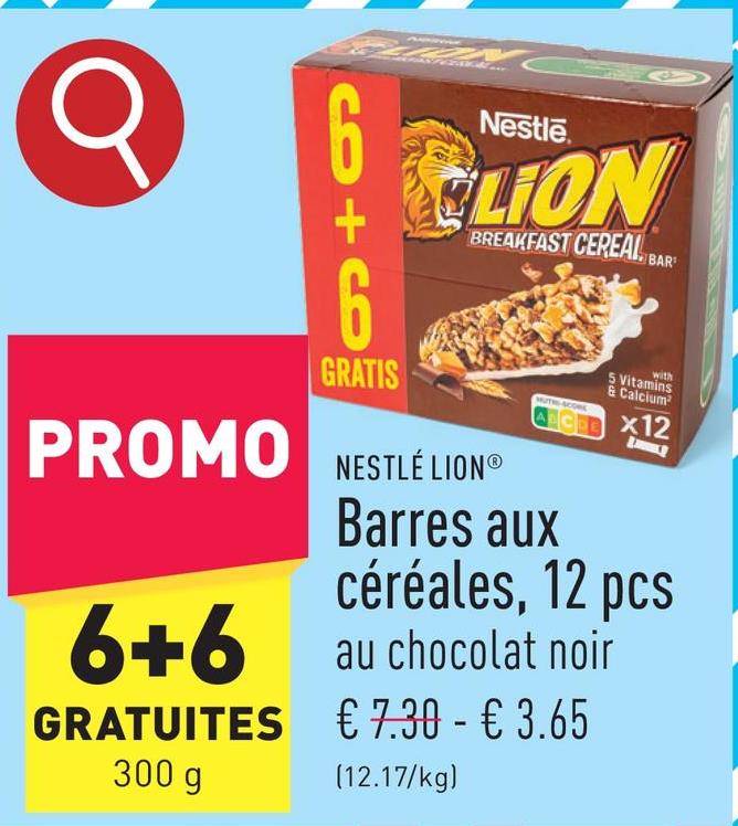 Barres aux céréales, 12 pcs emballage individuel