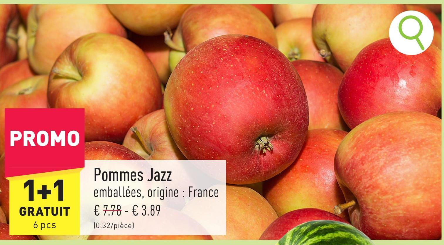 Pommes Jazz emballées, origine : France