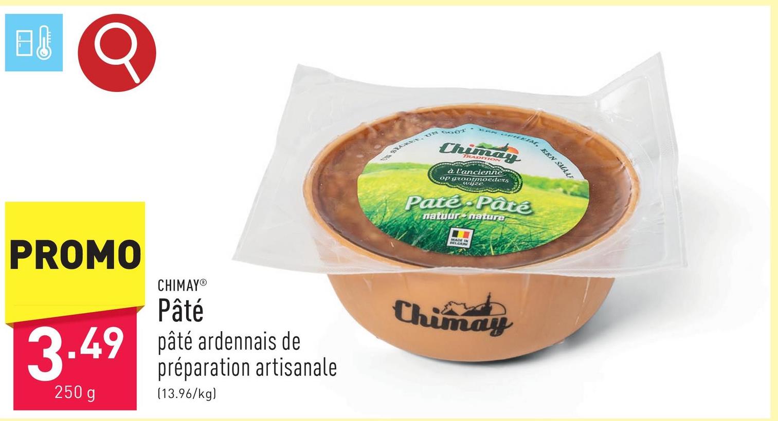 Pâté pâté ardennais de préparation artisanale