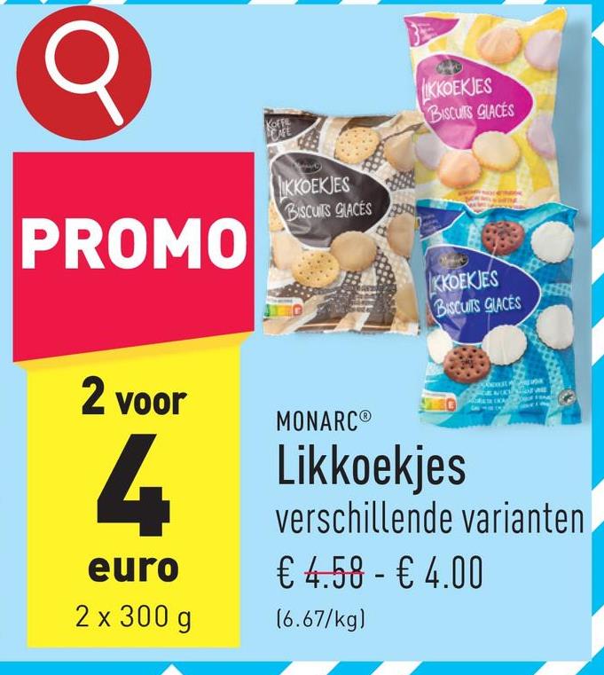 Likkoekjes keuze uit verschillende varianten