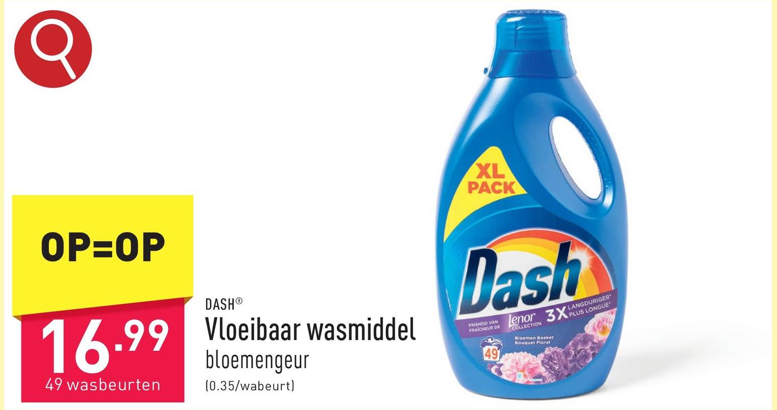 Vloeibaar wasmiddel bloemengeur