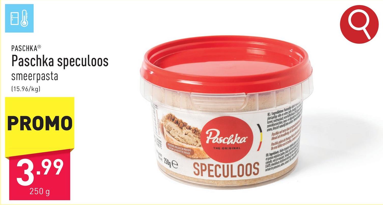 Paschka speculoos smeerpasta met verse kaas en Lotus speculooskruimels